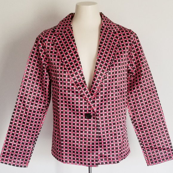 4/$20 ♥ Vintage Style Plaid Blazer (S/M) NWT - Picture 7 of 8